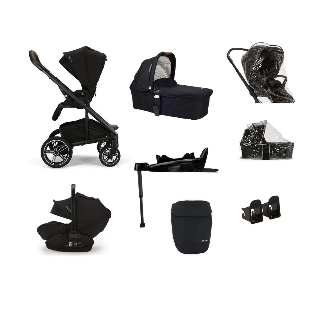 2025 Sistema de viaje Nuna Mixx Next + Arra Next Premium | Incluye silla de paseo, capazo y portabebés | Base giratoria 360° e ISOFIX