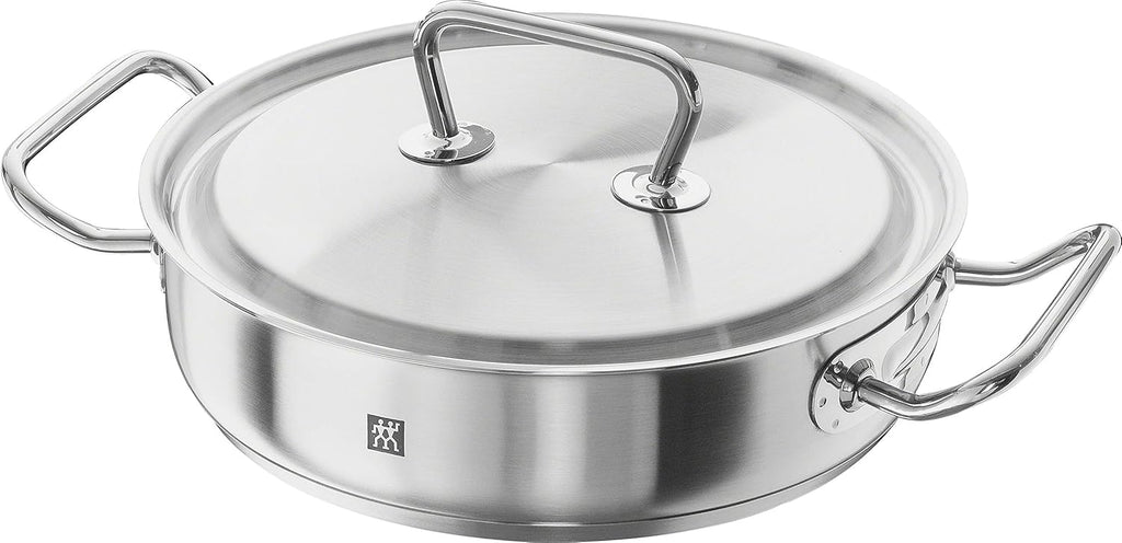 ZWILLING 5-Piece Cookware Set, 4 Lids, Suitable for Induction, Stainless Steel, Passion, Bright Grey, Diameter 16 cm, Diameter 20 cm, Diameter 24 cm, Diameter 28 cm