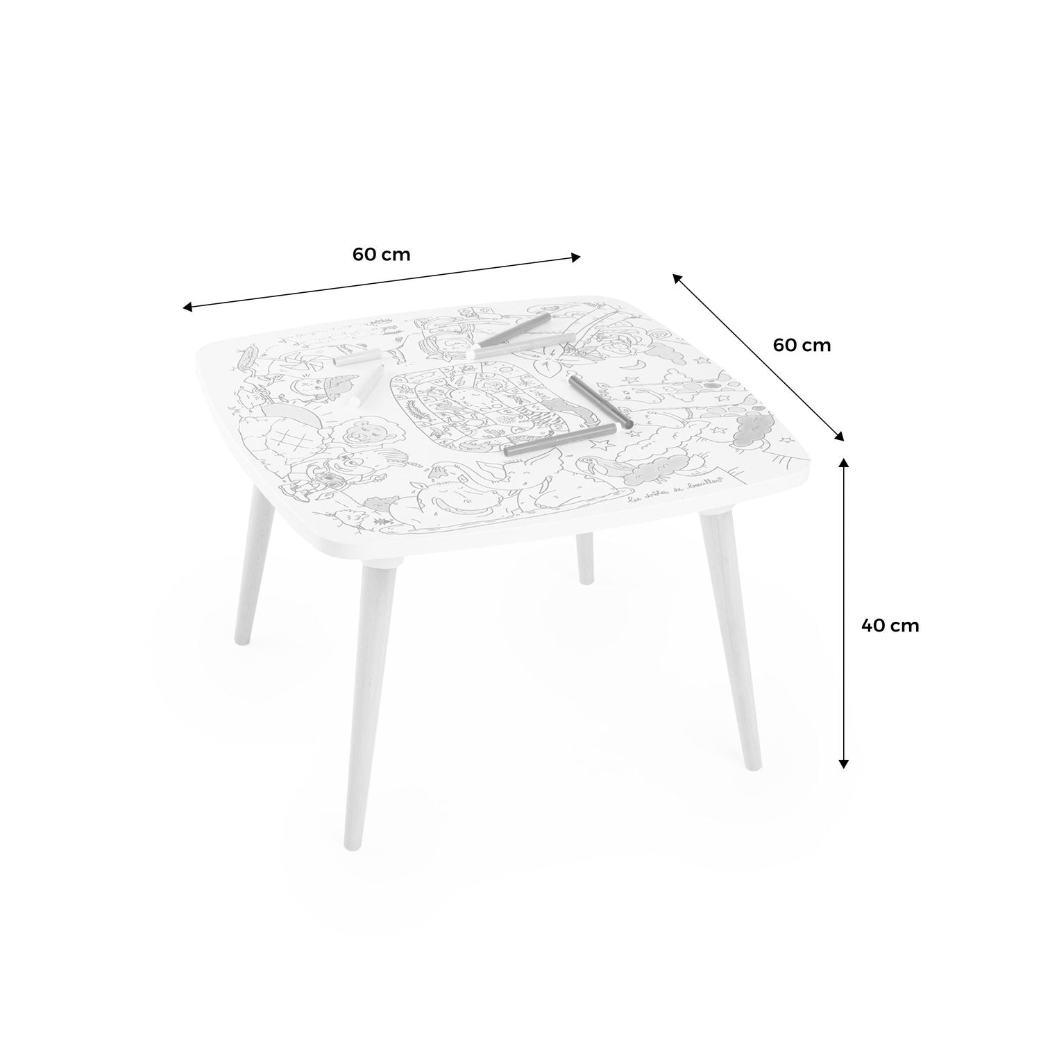 Mesa Infantil Para Colorear