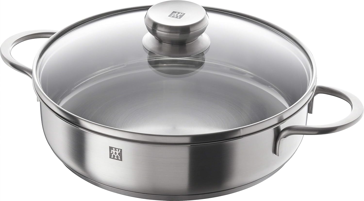 ZWILLING 5-Piece Cookware Set, 4 Lids, Suitable for Induction, Stainless Steel, Passion, Bright Grey, Diameter 16 cm, Diameter 20 cm, Diameter 24 cm, Diameter 28 cm