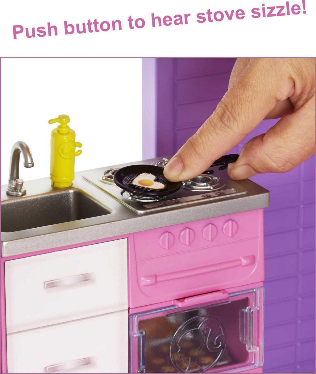 2025 Casa de ensueño Barbie con más de 70 accesorios, ascensor funcional, luces y sonidos