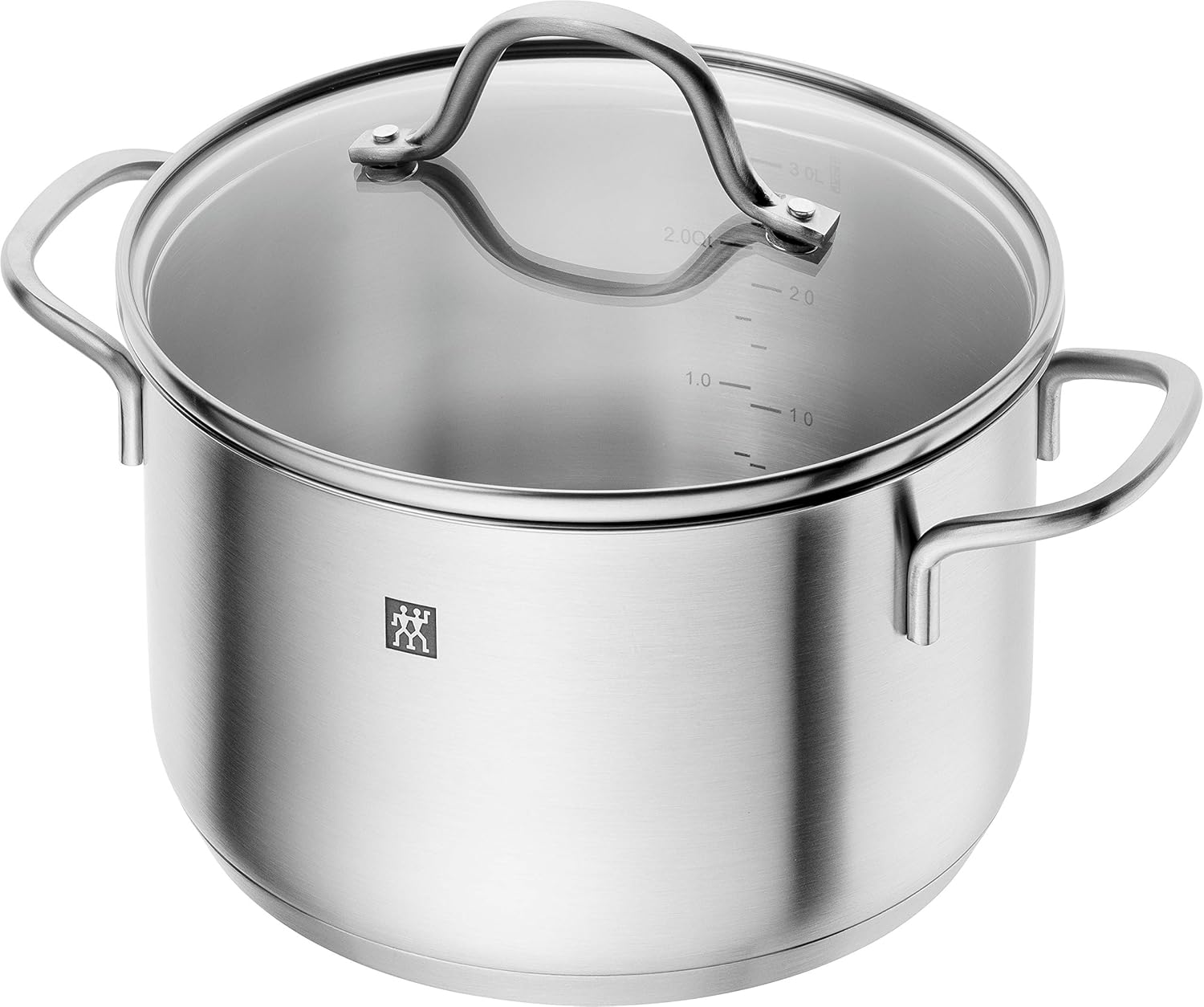 ZWILLING Juego de ollas Flow, 4 tapas, aptas para inducción, acero inoxidable, 5-teilig