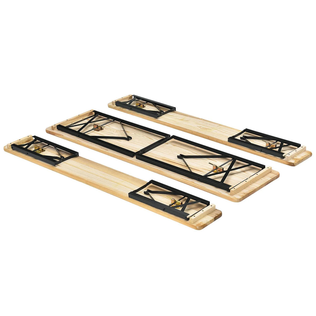 2025 Conjunto de mobiliario plegable para fiestas Bichl de 3 piezas en madera