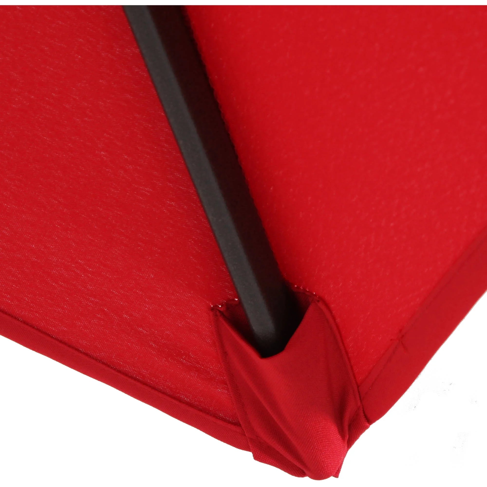 2025 Juego de comedor exterior Mainstays Albany Lane de 6 piezas con sombrilla, acero, rojo