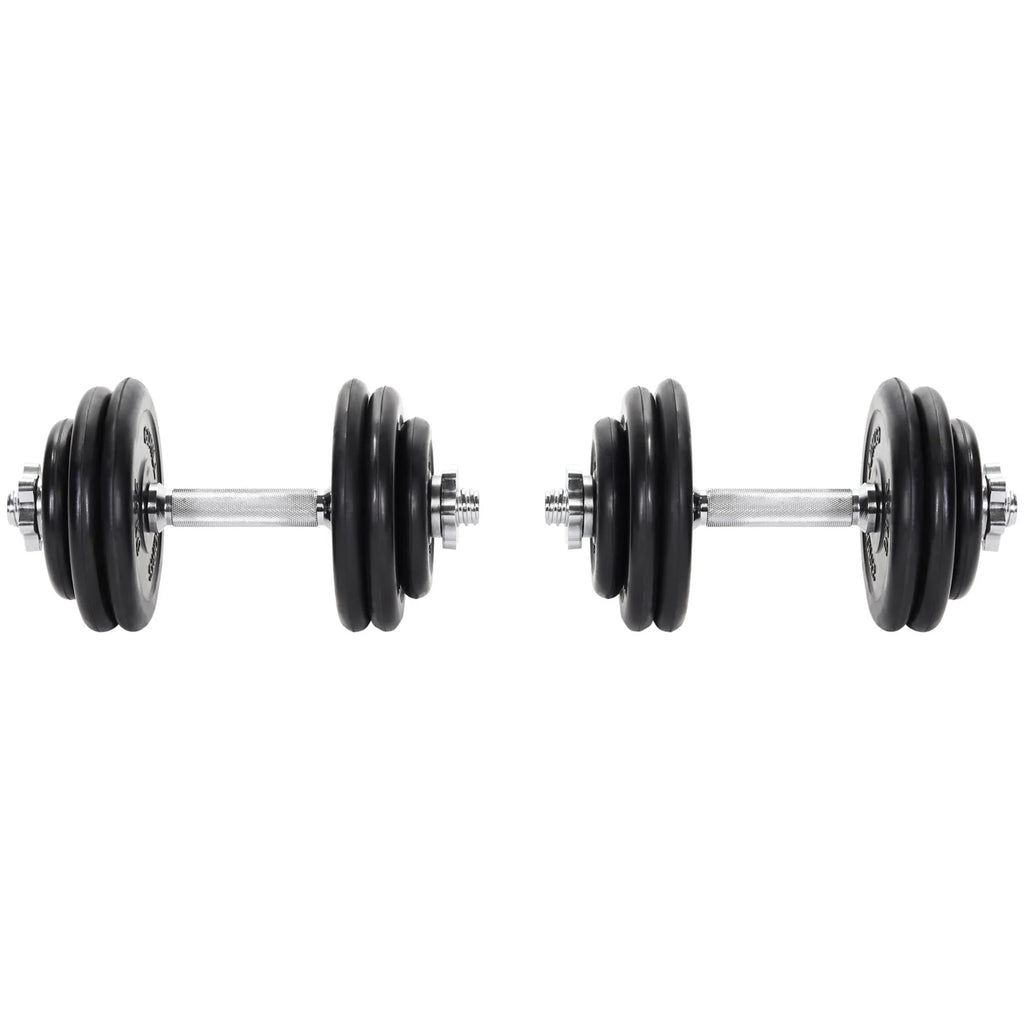 2025 Set de mancuernas con recubrimiento de caucho 30 kg