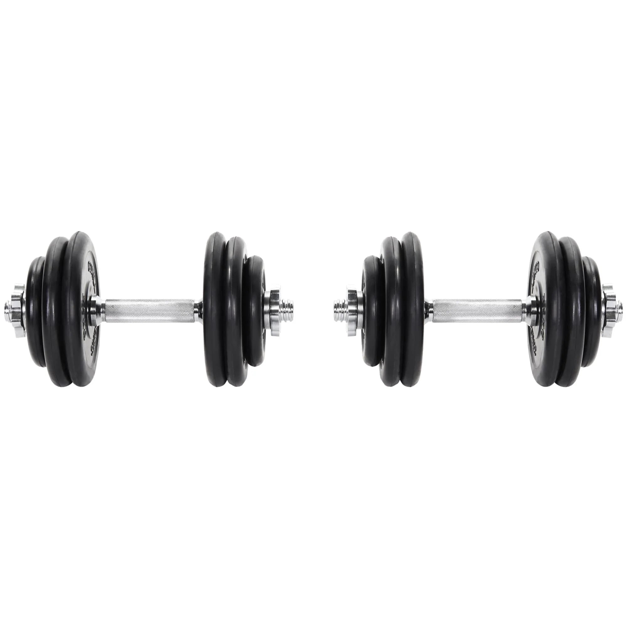 2025 Set de mancuernas con recubrimiento de caucho 30 kg