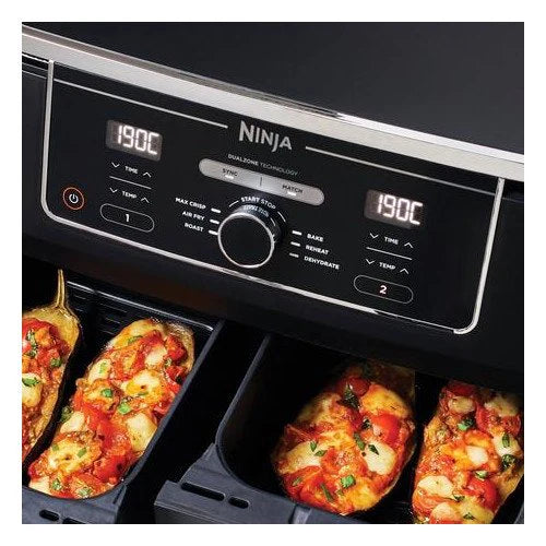 2025 Freidora de Aire Ninja Foodi MAX Dual Zone AF400UK 9,5L – Negro