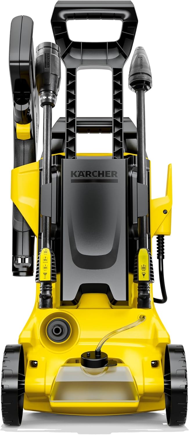 Kärcher K 3 Power Control pressure washer, pressure: 120 bar, flow rate: 380 l/h, yield: 25 m²/h, water filter, weight: 4.4 kg, high-pressure gun and hose, lance, turbo nozzle