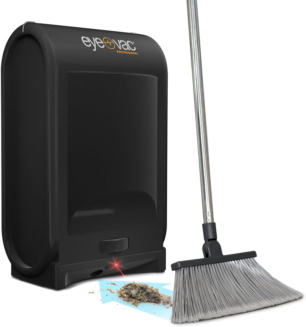 2025 EyeVac Pro – Aspiradora sin contacto con recogedor automático de polvo, inalámbrica, 1400 vatios, negra