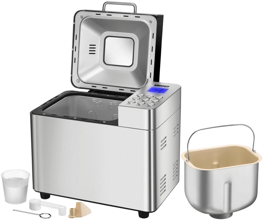 2025 Máquina de pan Backmeister® Edel de acero inoxidable, 550 W, 16 programas automáticos
