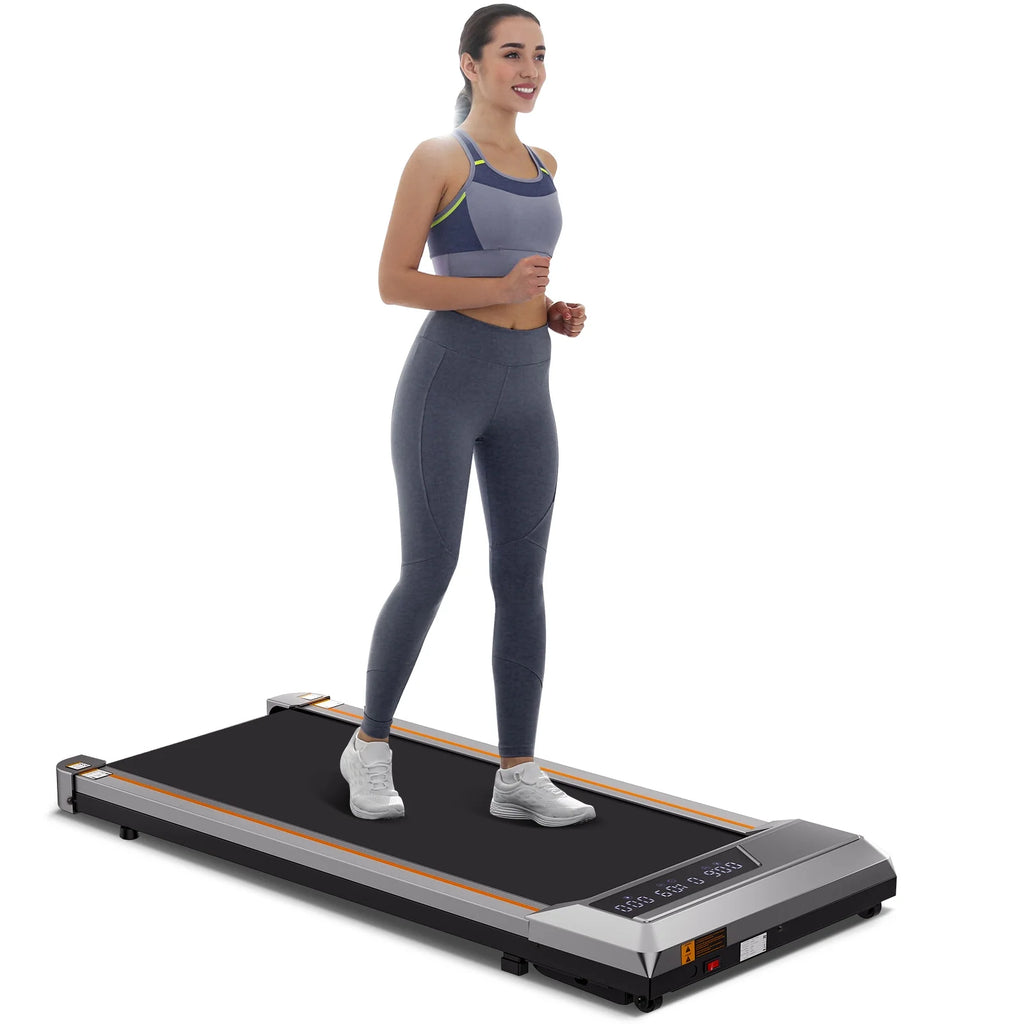 Cinta de correr Naipo 2,5 CV para uso doméstico con pantalla LCD, ruedas de transporte y capacidad máxima de 120 kg.