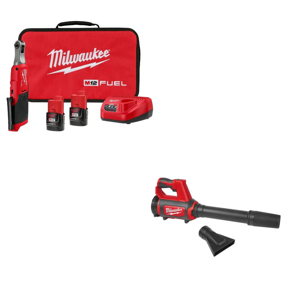 2025 Milwaukee 2566-22 Set Llave de Carraca de Alta Velocidad con Soplador Spot 0852-20 Incluido