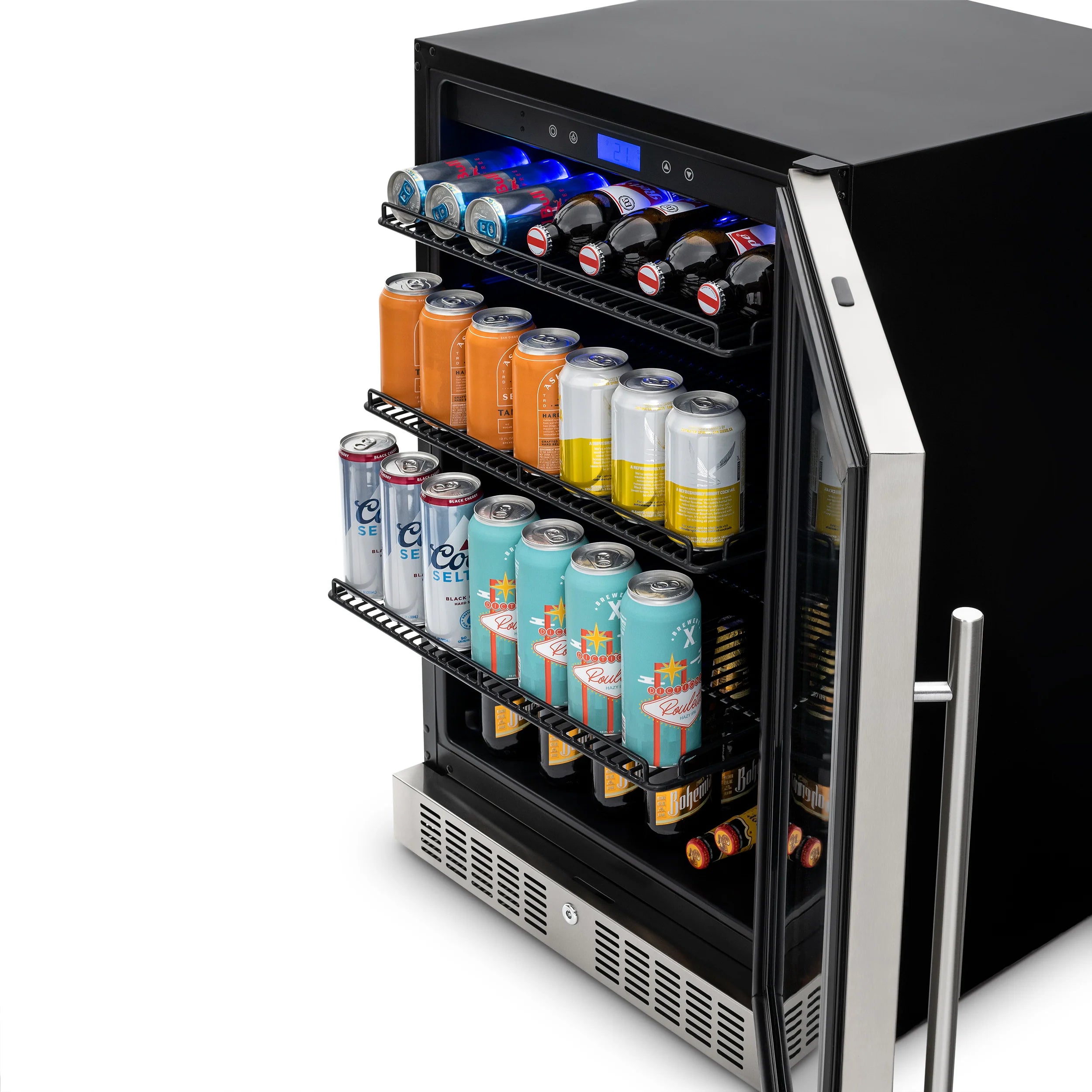 2025 Newair® Refrigerador de Bebidas Empotrable en Acero Inoxidable – 224 Latas – 24"