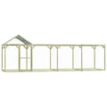 2025 Gallinero exterior 6 x 1,5 x 2 m – Recinto seguro de madera impregnada para aves y pequeños animales