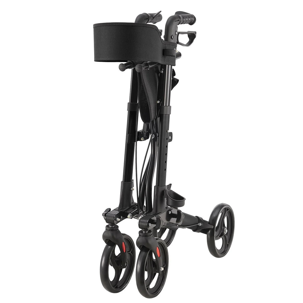 2025 Andador de aluminio Vital con asiento – Ligero, plegable y seguro