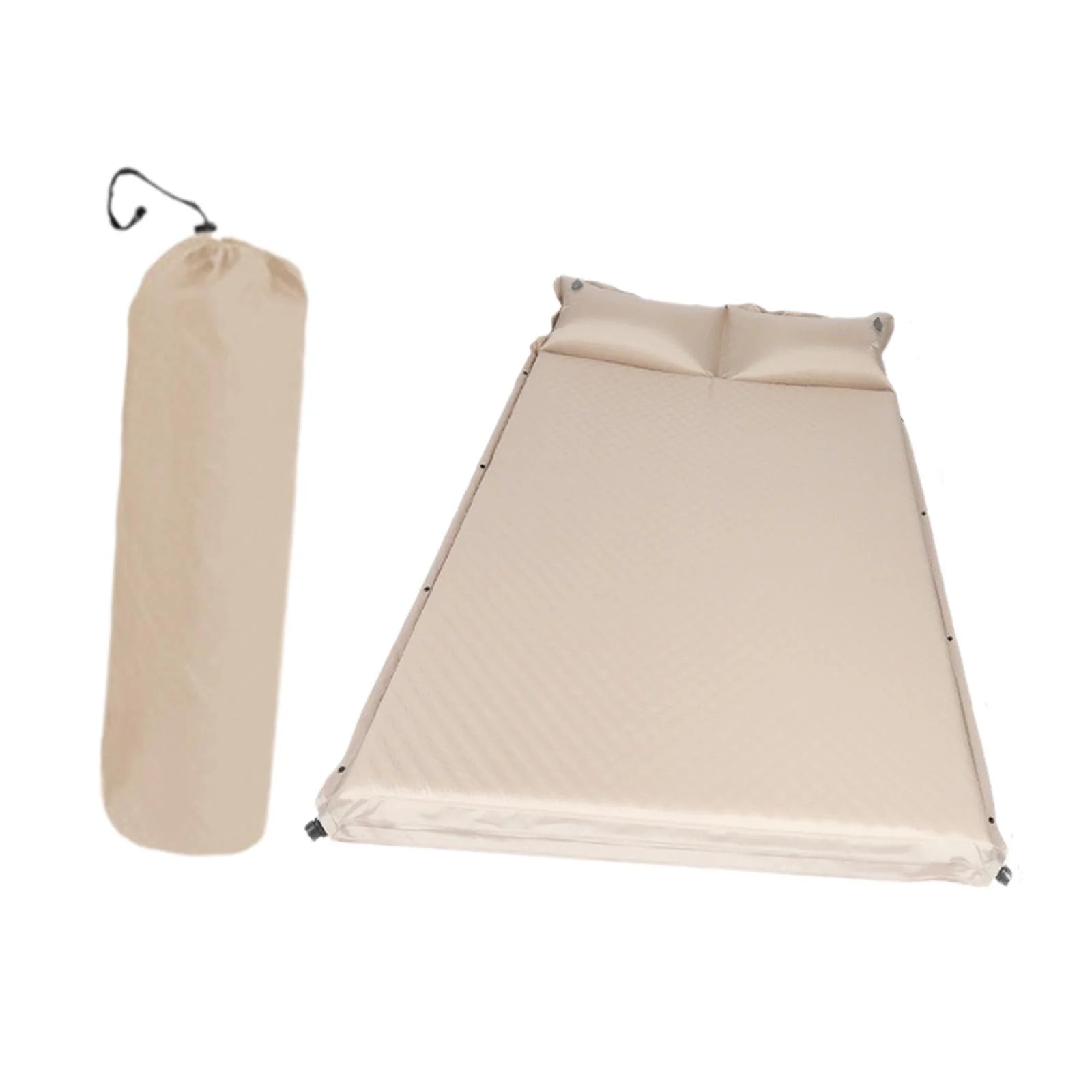 2025 Colchón inflable automático Simhoa para camping, colchón de dormir con bomba integrada, colchón autoinflable compacto para senderismo, picnic, viajes, cama doble.