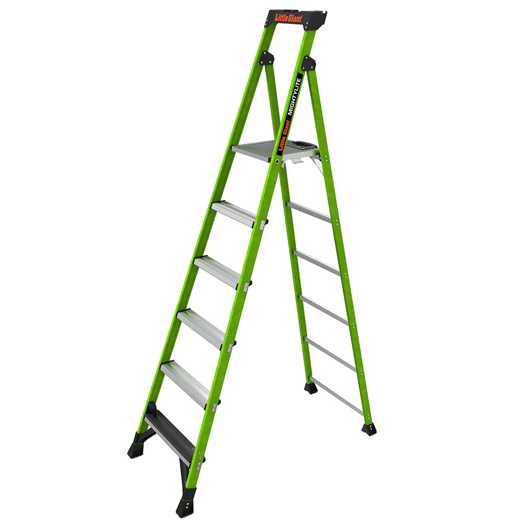 2025 Escalera de Tijera MightyLite™ Ultrafuncional de Fibra de Vidrio, Ligera y Segura