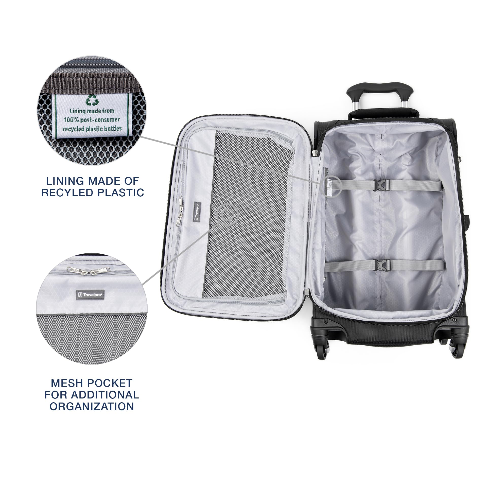2025 Equipaje de Mano Expandible Travelpro Maxlite 5 Softside Spinner de 21"