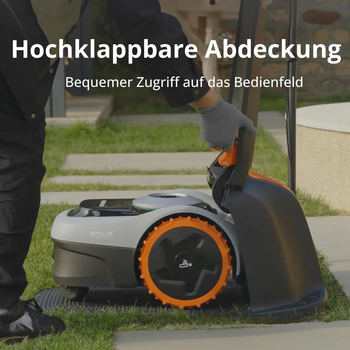 2025 Garaje Navimow S, plegable hacia arriba, sin bloqueo de señal, protección contra el sol y la lluvia, accesorio para robot cortacésped Navimow i105E, i108E