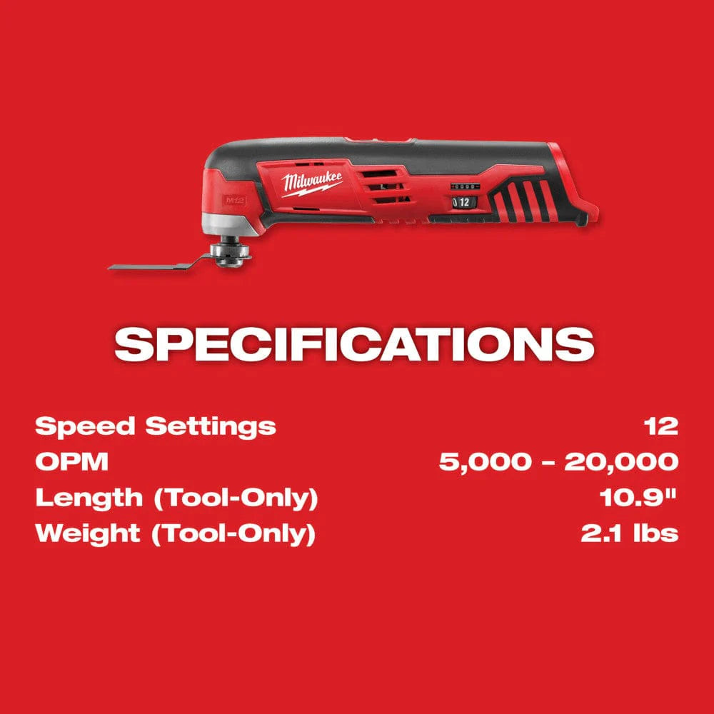 2025 Herramienta Multifunción Inalámbrica Milwaukee M12™ – Precisión y Potencia en Espacios Reducidos