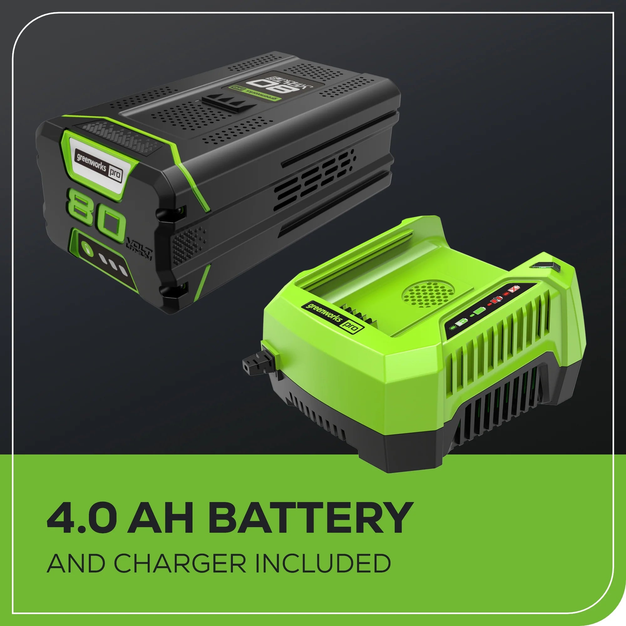 2025 Soplador de mochila inalámbrico 80V 610 CFM con boquilla única, batería de 4.0Ah y cargador