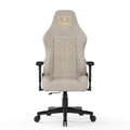 2025 Silla ergonómica para juegos Bigzzia con respaldo alto, reposabrazos 3D, altura ajustable y giro de 360°, color beige