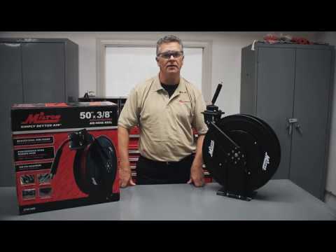 2025 Enrollador Automático de Doble Brazo de Acero con Manguera de Goma de 1/2" x 15 m – Máx. 300 PSI