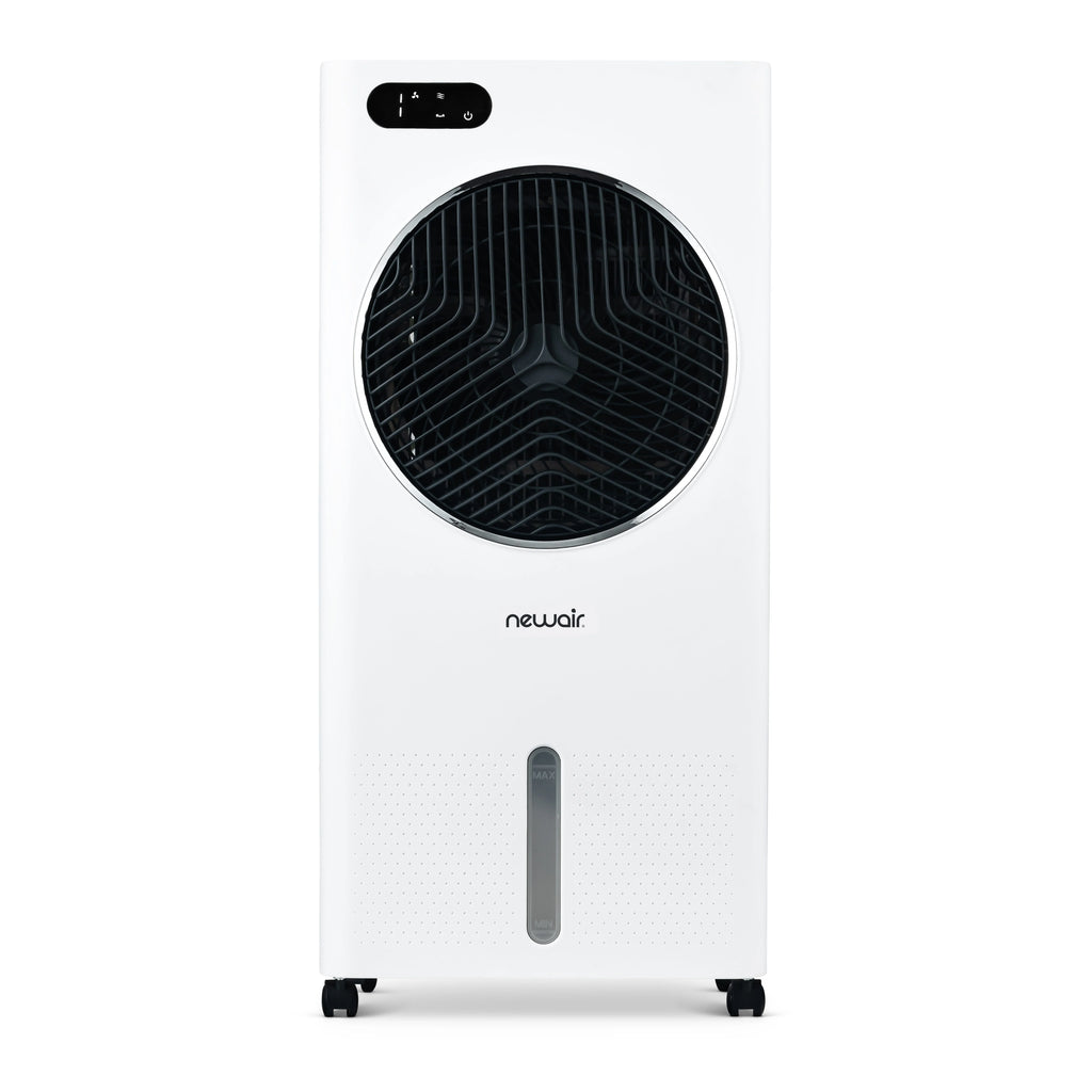2025 Newair® Enfriador de Aire Evaporativo y Ventilador Portátil 1 600 CFM con Placa de Enfriamiento tipo Panal – Blanco