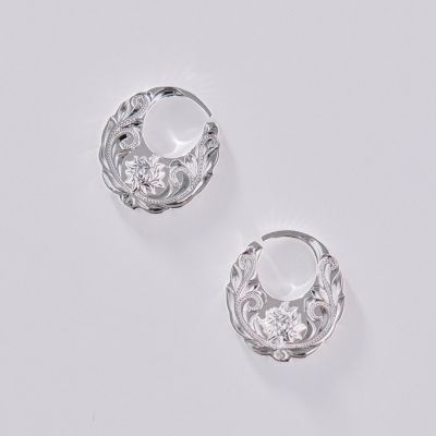 Joyería hawaiana / Plata 925 / Pendientes La Circle
