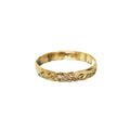 Joyería hawaiana / K14YG / Anillo pequeño para el dedo meñique / OE / 2,5 mm