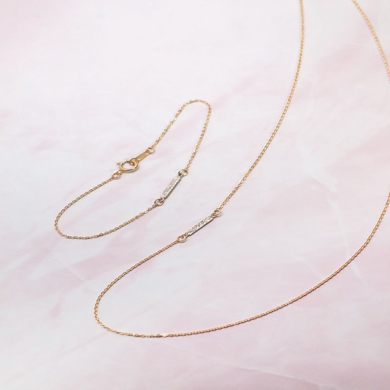 [Exclusivo de WEB] Joyería hawaiana / Plata 925 / K10YGC / Collar con placa