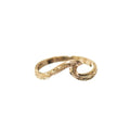 Joyería hawaiana / K10YG / Anillo de ola / Ola pequeña 0040