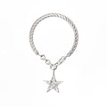 Joyería hawaiana / Plata 925 / WQ / Anillo colgante con estrella