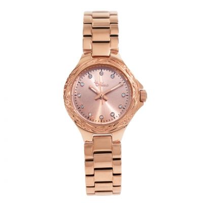 Joyería hawaiana / Acero inoxidable / Kaimana Hila / Marrón claro / Reloj de pulsera