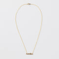 Joyería hawaiana / Oro amarillo de 14 quilates / Collar con cabeza de diamantes / Diamante