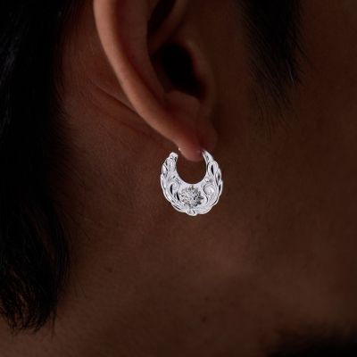 Joyería hawaiana / Plata 925 / Pendientes La Circle