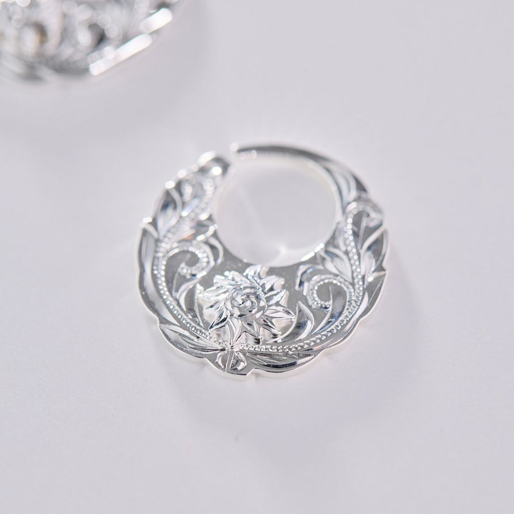 Joyería hawaiana / Plata 925 / Pendientes La Circle