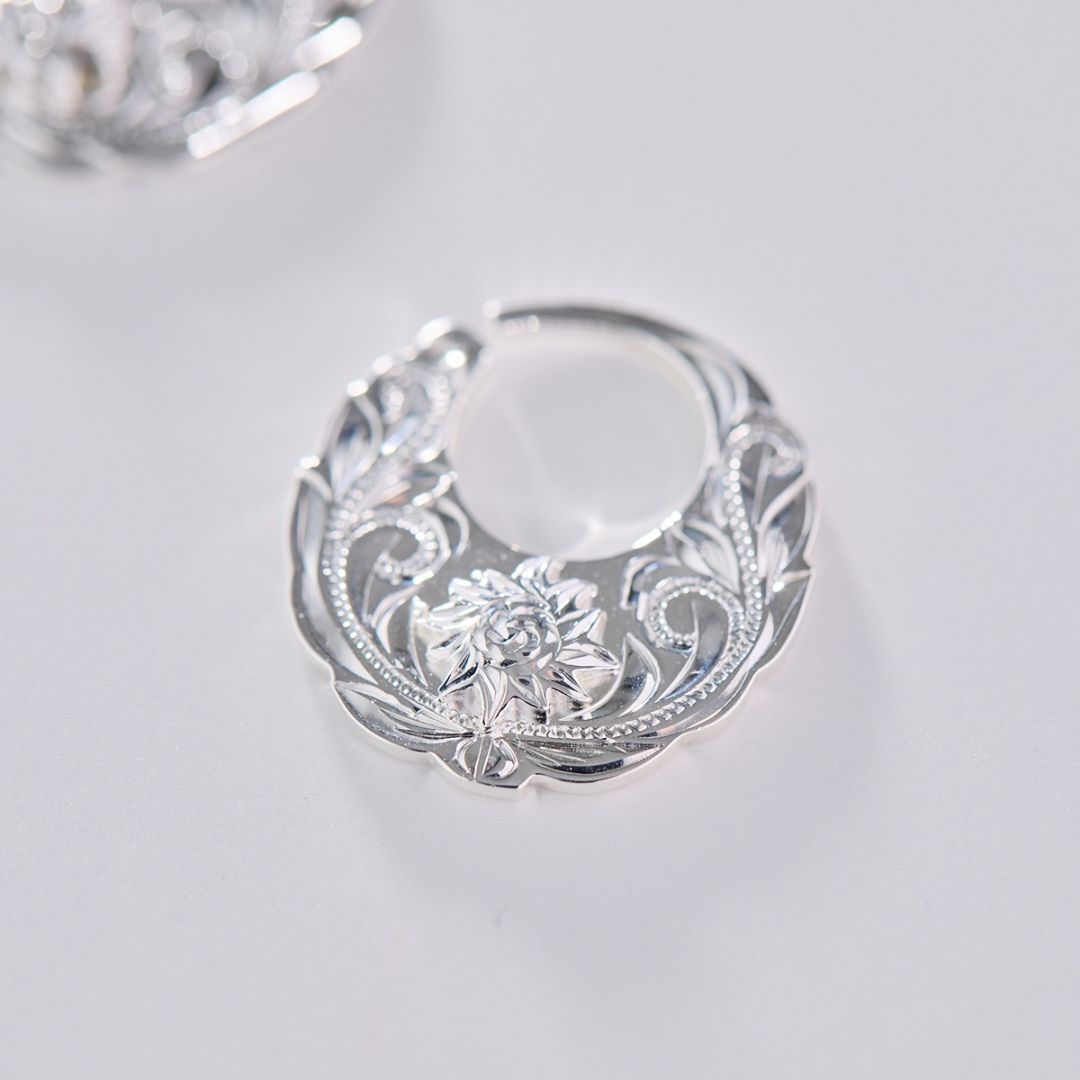 Joyería hawaiana / Plata 925 / Pendientes La Circle