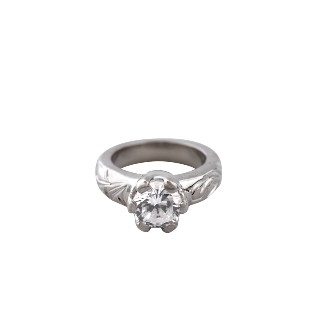 Joyería hawaiana / PLATA 925 / Anillo de bebé con piedra de nacimiento