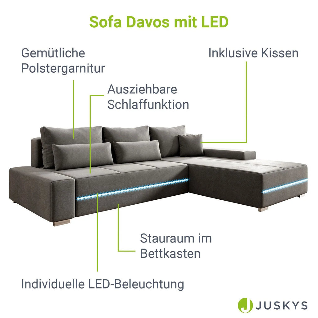 2025 Sofá Davos con LED