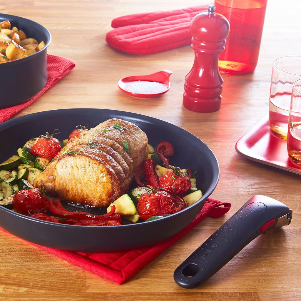 Tefal Ingenio Preference On Set of 2 Frying Pans 24/28 cm + 2 Saucepans 16/20 cm + 24 cm Pot + 26 cm Wok + 2 Removable Handles + 5 Accessories | Induction Safe, Non-Stick, PFOA Free
