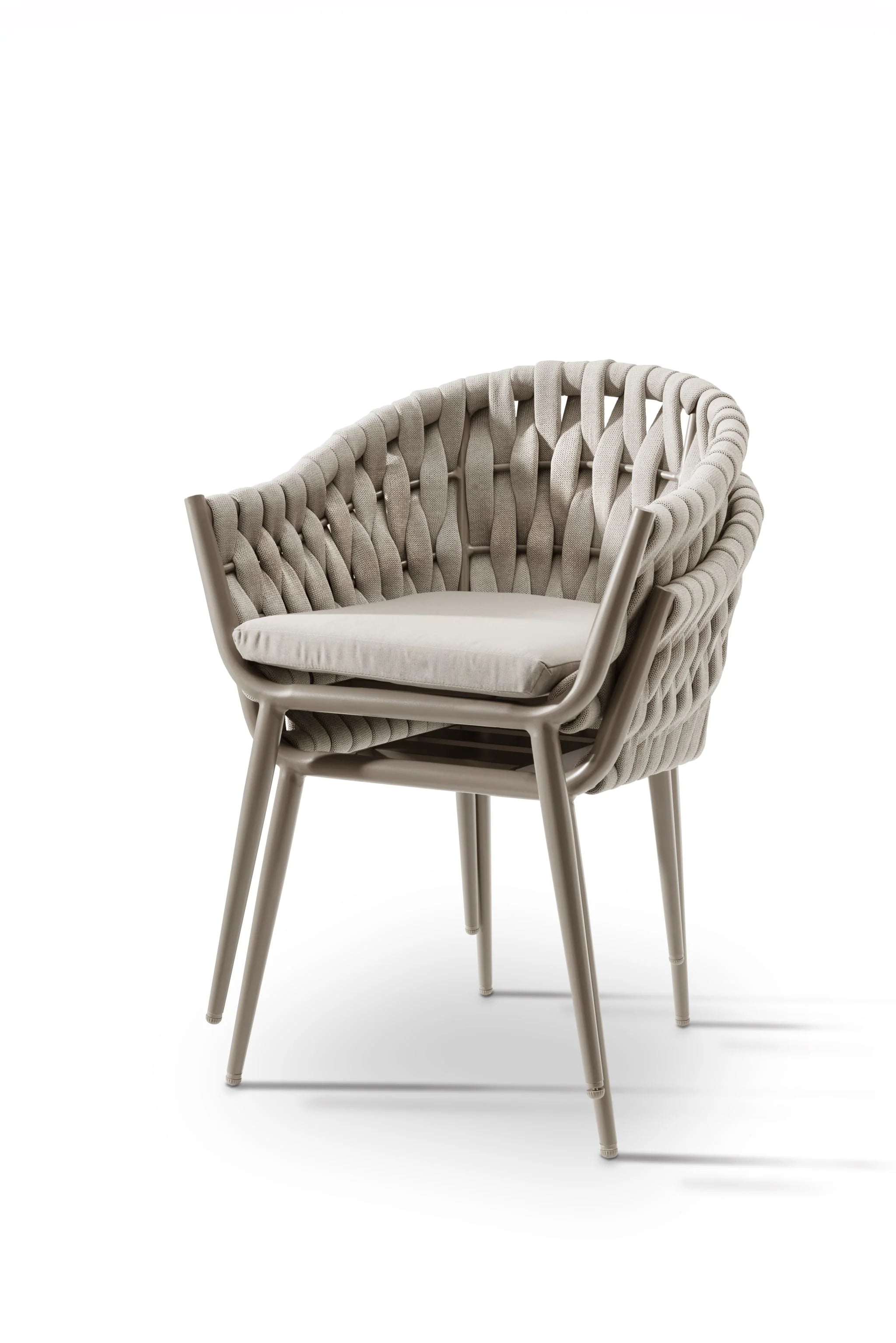 2025 Sillón MOLINO – Sillón moderno de cuerda resistente para interior y exterior