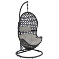 2025 Silla Colgante Tipo Huevo Sunnydaze Cordelia con Estructura de Acero y Cojín