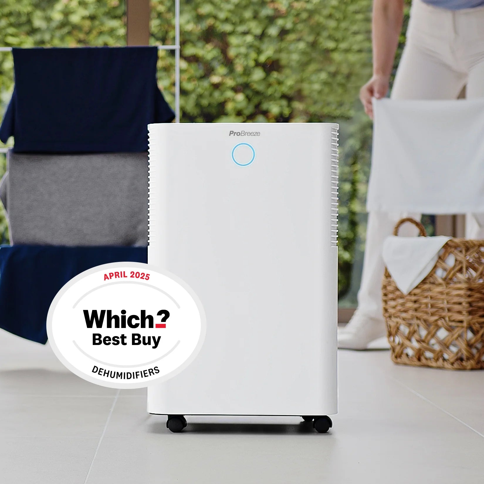 2025 OmniDry 20L Deshumidificador silencioso de bajo consumo con modo ropa y control por aplicación inteligente