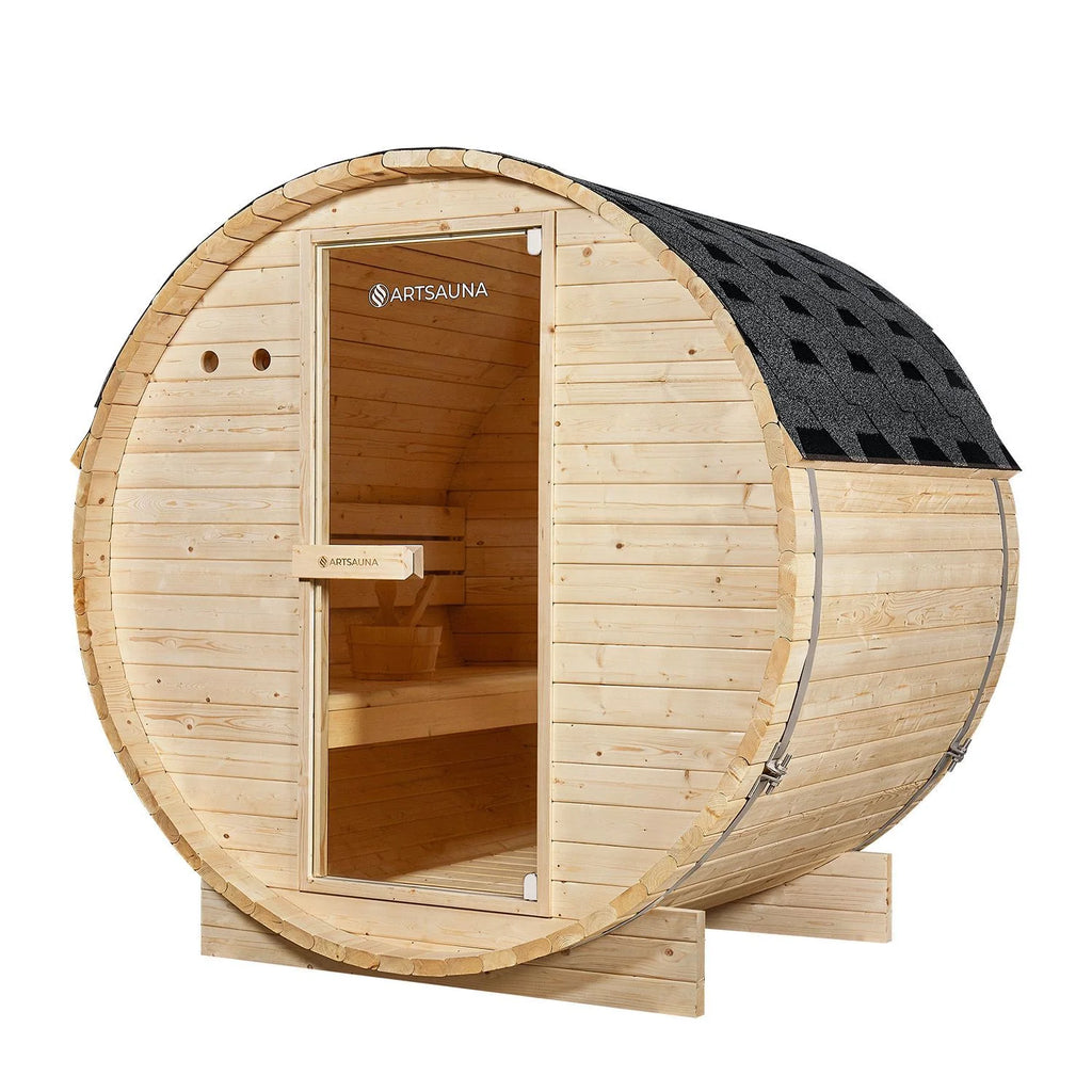 2025 Sauna barril Spitzbergen con estufa de sauna