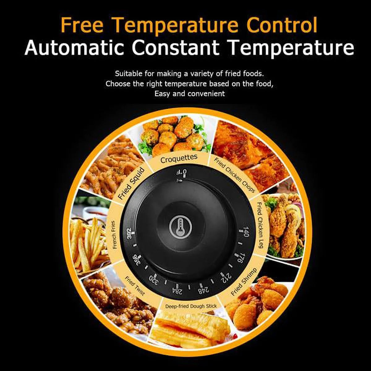 Freidora eléctrica de sobremesa con doble tanque de acero inoxidable - Gran capacidad - Electrodoméstico de sobremesa - Freidora industrial con tanque grande para papas fritas (12.7 cuartos/12 L, 5000 W)