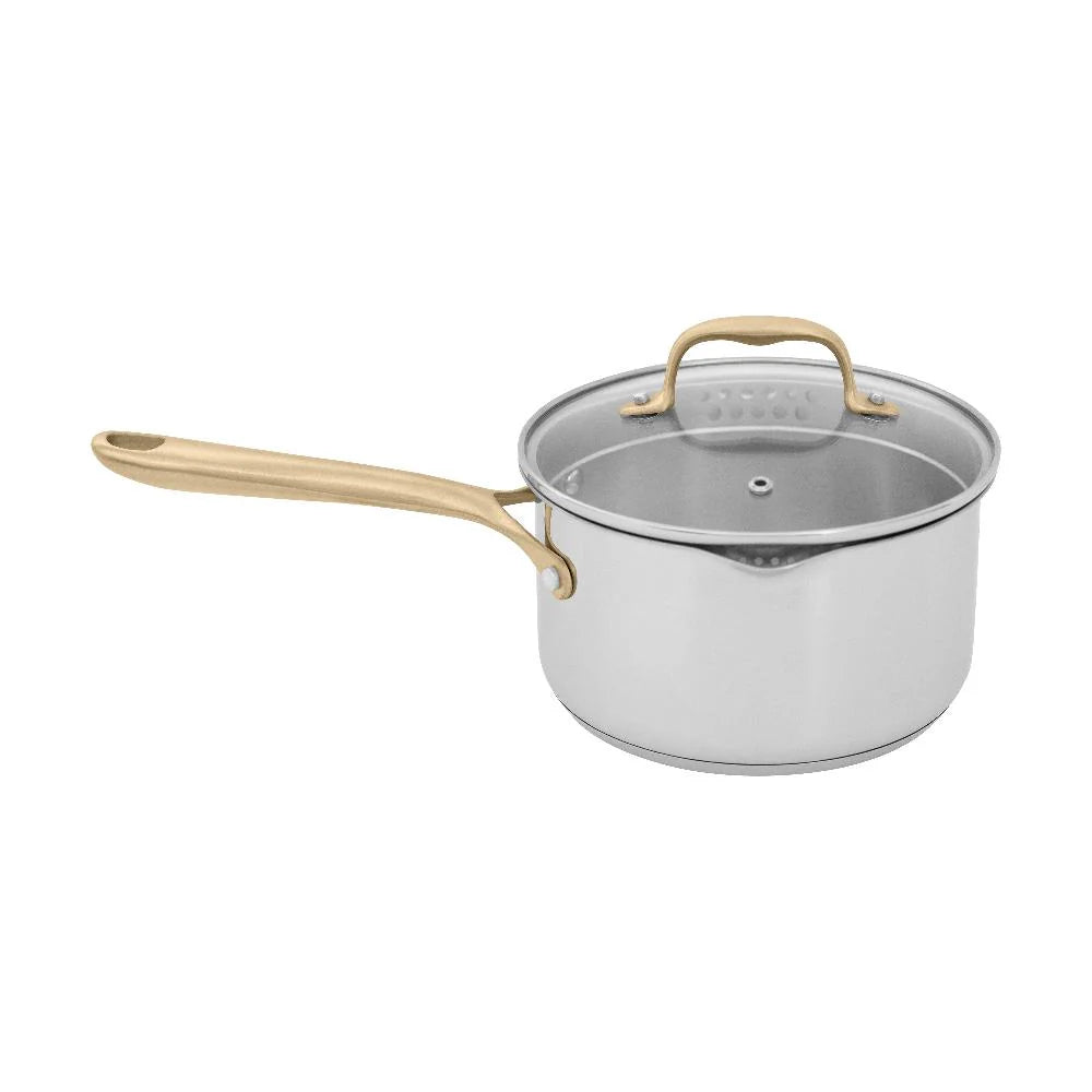 Set de Cocina de 10 Piezas No Tóxico en Acero Inoxidable con 3 Piezas de Cerámica Antiadherente ZLINE (CWSETL-NS-10)