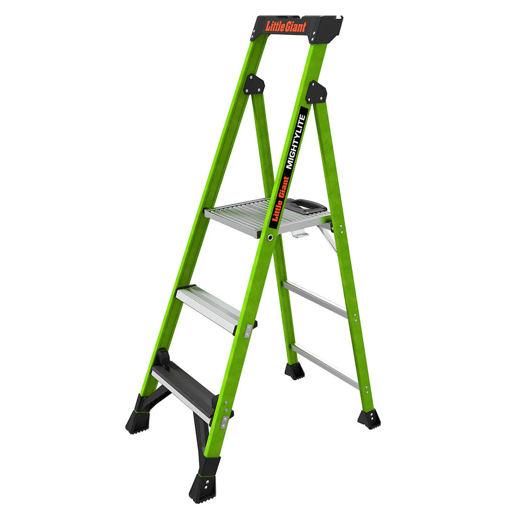 2025 Escalera de Tijera MightyLite™ Ultrafuncional de Fibra de Vidrio, Ligera y Segura