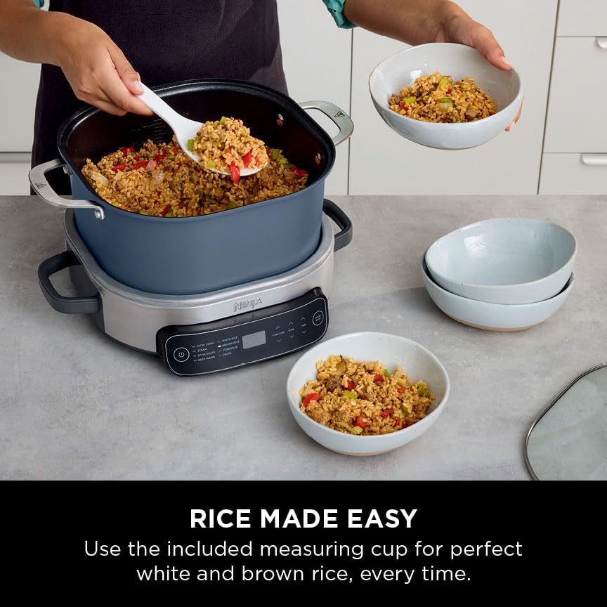 2025 Ninja Foodi PossibleCooker 8 en 1 6L MC1101UK - Olla de Cocción Lenta y Arrocera - Azul Medianoche