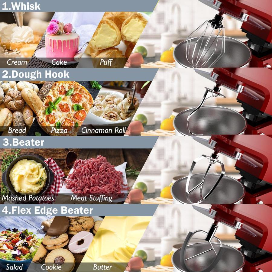 2025 Robot de Cocina Multifuncional 3 en 1 800W con Picadora de Carne, Licuadora y Embutidora